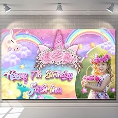 Happy birthday backdrop for sale  Delivered anywhere in UK