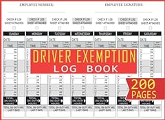 Driver exemption log for sale  Delivered anywhere in USA 