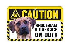 Caution sign rhodesian for sale  Delivered anywhere in UK