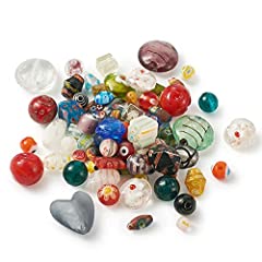 Craftdady 100g Random Mixed Styles Handmade Millefiori/Gold Sand Lampwork Glass Spacer Beads 8-14x3-13.5mm for DIY Jewelry Craft Making for sale  Delivered anywhere in Canada