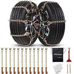 Used, NAPODA 2022 Upgrade Tire Chains,Snow Chains for Pickup Trucks, Car, SUV,RV for Snow Mud Emergency of Tire Width 225-315 mm 12 PCS (8.8-12.4 inch) for sale  Delivered anywhere in USA 