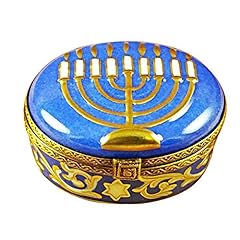 Menorah blue limoges for sale  Delivered anywhere in USA 