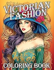 Victorian fashion coloring d'occasion  Livré partout en France