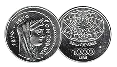 1970 Repubblica 1000 Lire Concordia Roma Capitale in Argento 835 (14,6gr) usato  Spedito ovunque in Italia 