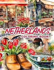 Netherlands coloring book usato  Spedito ovunque in Italia 