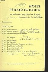 Notes pedagogiques. supplement d'occasion  Livré partout en France
