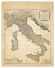 Vintage italy map for sale  Delivered anywhere in USA 