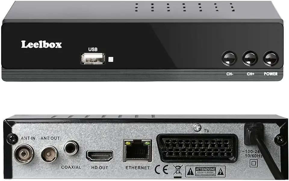 Receiver DVB-T2 HDMI digitale ontvanger Terrestrische Decoder FullHD/1080p/H.265/Dolby/MPEG-2/4 ondersteunt SCART multimedia PVR USB WiFi met afstandsbediening en HDMI-kabel, gebruikt tweedehands  