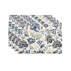 Blue flower placemat for sale  Delivered anywhere in USA 