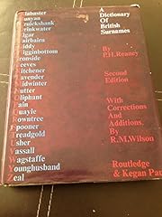 Dictionary british surnames for sale  Delivered anywhere in UK