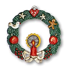 Christmas wreath painted for sale  Delivered anywhere in USA 