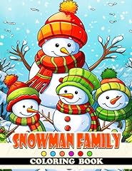 Snowman family coloring for sale  Delivered anywhere in UK