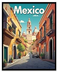 Vintage mexico streetscape for sale  Delivered anywhere in USA 