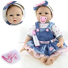 Reborn Dolls Real Looking 55cm 22inch Reborn Girl Babies Soft Touch Doll Newborn Dolls Gift Set with Silicone Realistic Vinyl Reborn Baby Dolls for Age 3+, used for sale  Delivered anywhere in Canada