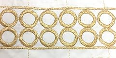 Gold white embroidered for sale  Delivered anywhere in USA 