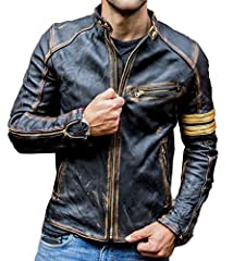 Mens real leather for sale  Delivered anywhere in Ireland