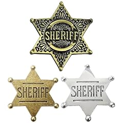 3pcs sheriff badge for sale  Delivered anywhere in UK