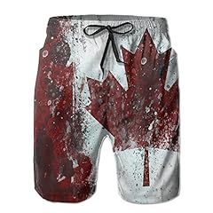 TE-REX Mens Canada Flag Maple Leaves Summer Quick-drying, used for sale  Delivered anywhere in Canada
