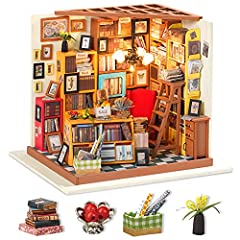 Used, ROBOTIME DIY Dolls House Kit Wooden Library Model Kits for sale  Delivered anywhere in UK