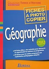 Geographie cycle fiches d'occasion  Livré partout en France