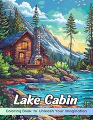Lake cabin coloring for sale  Delivered anywhere in USA 