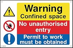 Warning confined space for sale  Delivered anywhere in UK