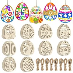 80pcs wooden easter for sale  Delivered anywhere in USA 