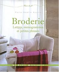 Broderie lettres monogrammes d'occasion  Livré partout en Belgiqu