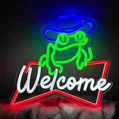 Frog cowboy welcome for sale  Delivered anywhere in USA 