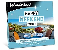 WONDERBOX COFANETTO REGALO - HAPPY WEEK END 2 NOTTI - PER 2 PERSONE usato  Spedito ovunque in Italia 