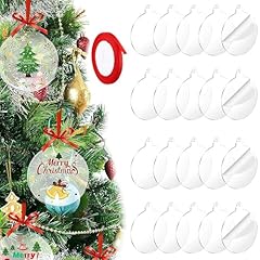 21pcs clear baubles for sale  Delivered anywhere in UK