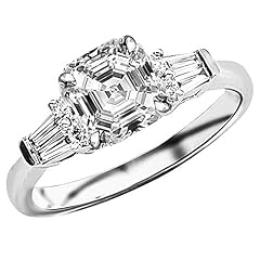 1.23 Ctw 14K Yellow Gold Baguette Round Asscher Cut for sale  Delivered anywhere in USA 