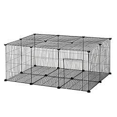 Used, PawHut Pet Playpen DIY Small Animal Cage Metal Fence for sale  Delivered anywhere in UK