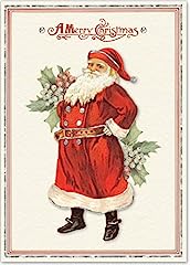 Punch Studio Ephemera Santa Dimensional Holiday Boxed for sale  Delivered anywhere in USA 