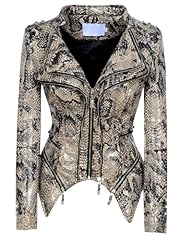 Kunstlederjacke damen schlange gebraucht kaufen  Wird an jeden Ort in Deutschland