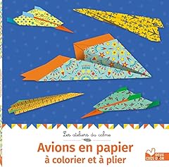 Avions papier colorier d'occasion  Livré partout en France