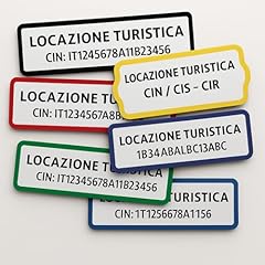 Targhetta cin personalizzata usato  Spedito ovunque in Italia 