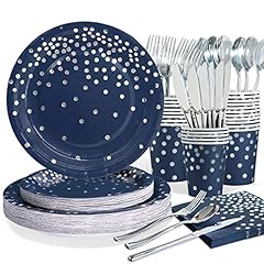 Blue silver party for sale  Delivered anywhere in USA 