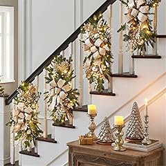 Wreath prelit stairway for sale  Delivered anywhere in UK