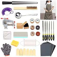 LAMPTOP Ring Making Craft Kits, Ring Making Tools Including Finger Sizing Measuring Gauge Tools,Ring Measuring Stick, Buffing Blocks, Vise and Sandpapers, DIY Make Your Own Jewelry Ring for Beginners ( ALL 40PCS) for sale  Delivered anywhere in Canada