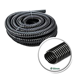 Pisces 50mm (2 inch) Black Pond Corrugated Flexible for sale  Delivered anywhere in UK
