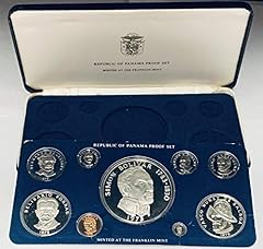 PA 1975 Republic of Panama Proof Set Franklin Mint, used for sale  Delivered anywhere in USA 