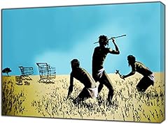Quadro banksy stampa usato  Spedito ovunque in Italia 