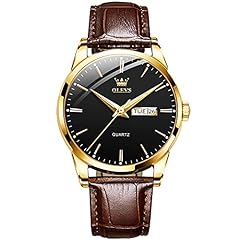 Olevs leather watch for sale  Delivered anywhere in UK