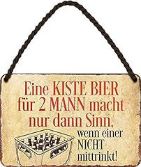 Blechschild kiste bier gebraucht kaufen  Wird an jeden Ort in Deutschland