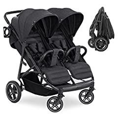 Hauck Uptown Duo Twin Pushchair, Melange Black, used for sale  Delivered anywhere in Ireland