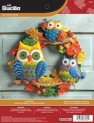 Owl wreath felt usato  Spedito ovunque in Italia 