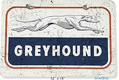 Tin sign greyhound for sale  Delivered anywhere in UK