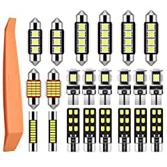 Justech 22PCs Can-bus Error Free LED SMD Bulbs Kit, used for sale  Delivered anywhere in UK
