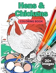 Hens chickens coloring for sale  Delivered anywhere in UK